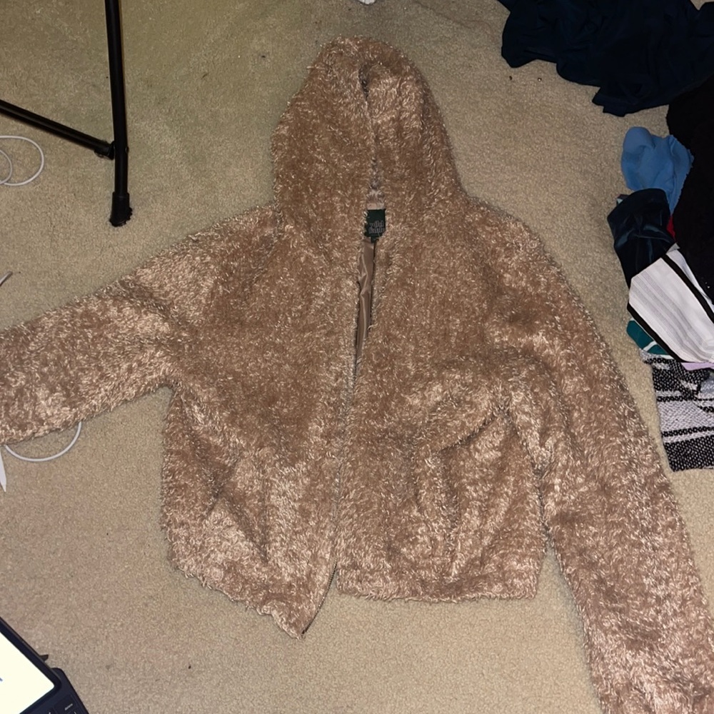 Women’s Wild Fable Faux Fur Topper jacket size M
